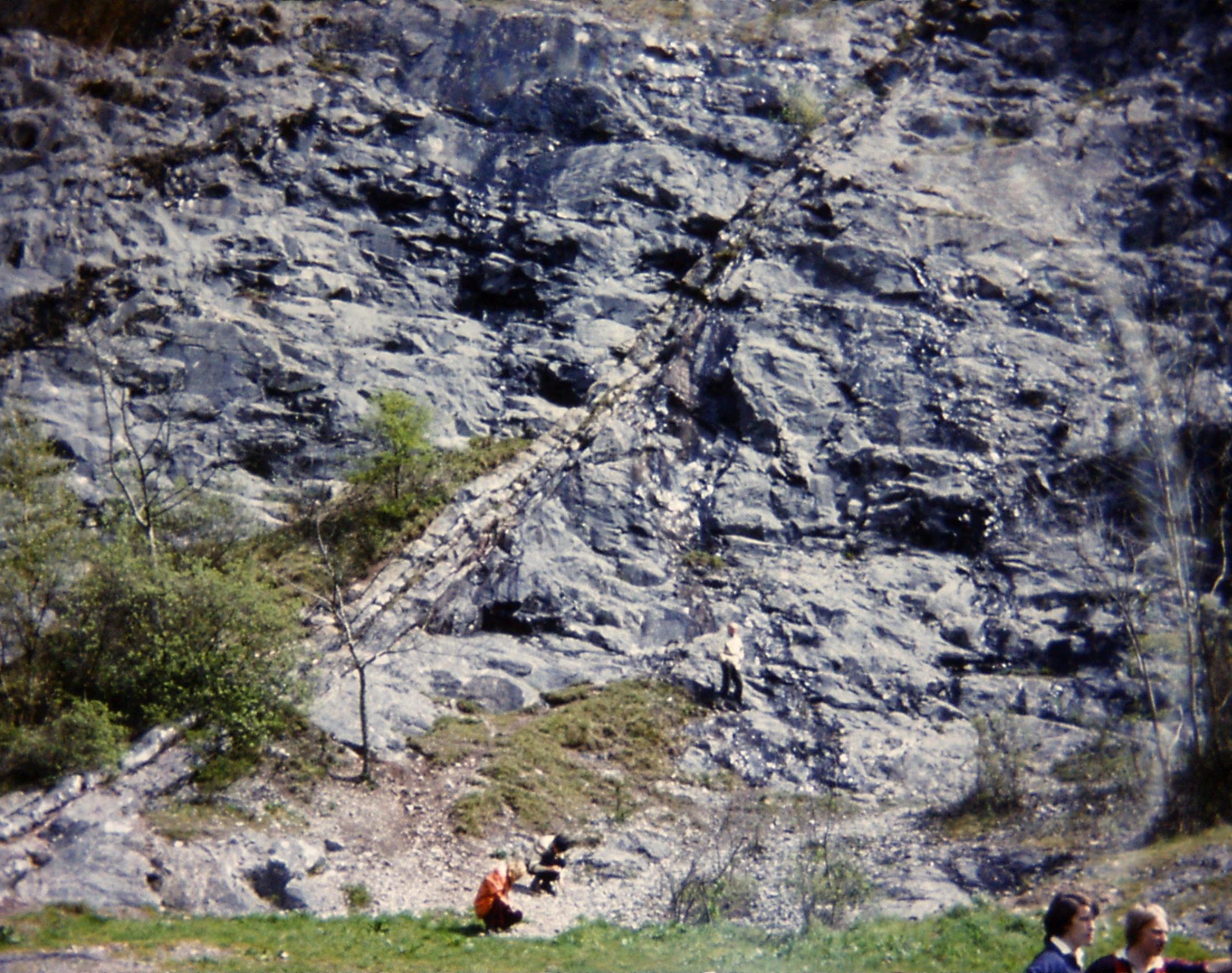 1972.04 Mendips. Burrington Combe.Carb. Lst.