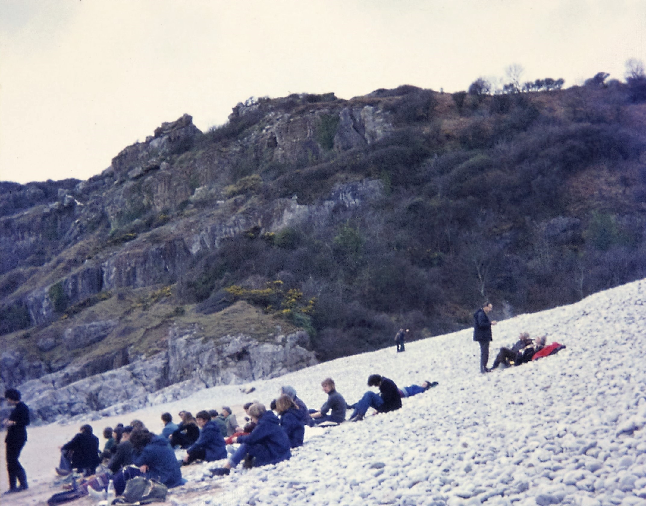 1973.04 Gower2. Pwll-Du Bay. Dipping Carb. Lst.