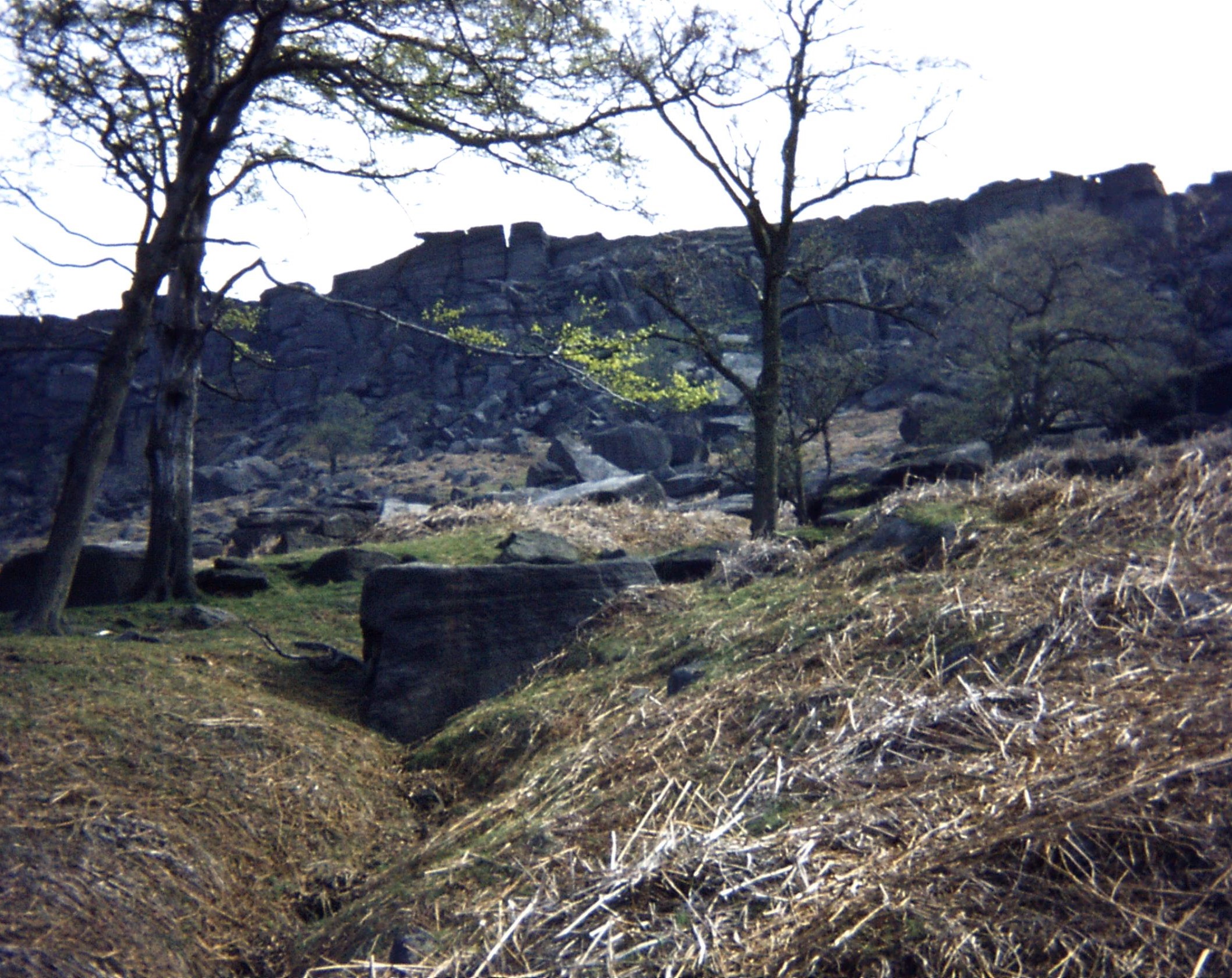 1979.05.15 Peak Dist. Stanage Edge, N. Lees Estate. Millstone Grit Gp (Carb-Namurian)