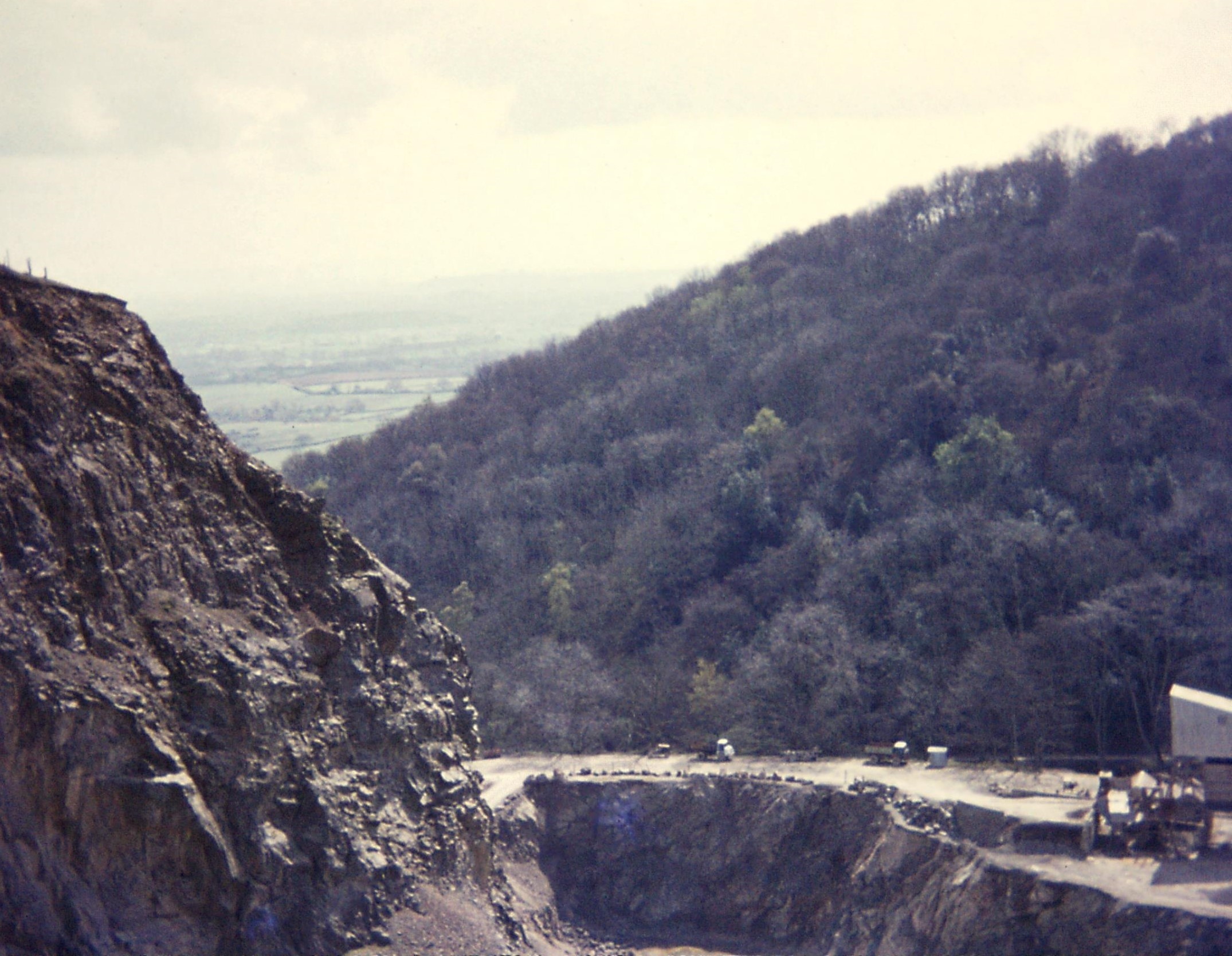 Malvern Hills. Gullet Quarry. Late Proterozoic Malverns Complex of meta-igneous rocks