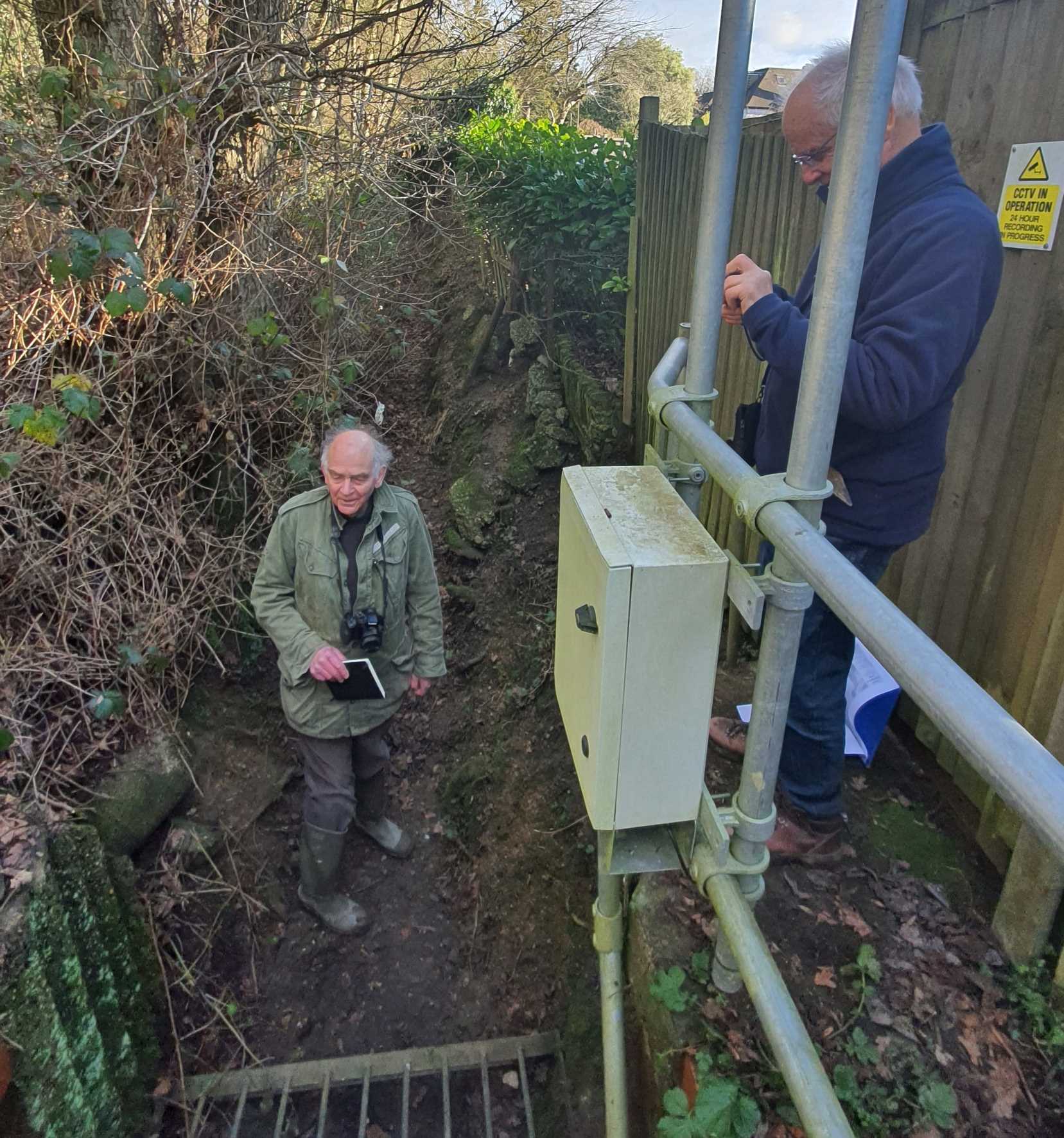 Stephen in ditch