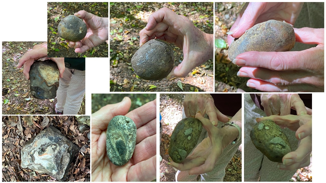 variety of large pebbles