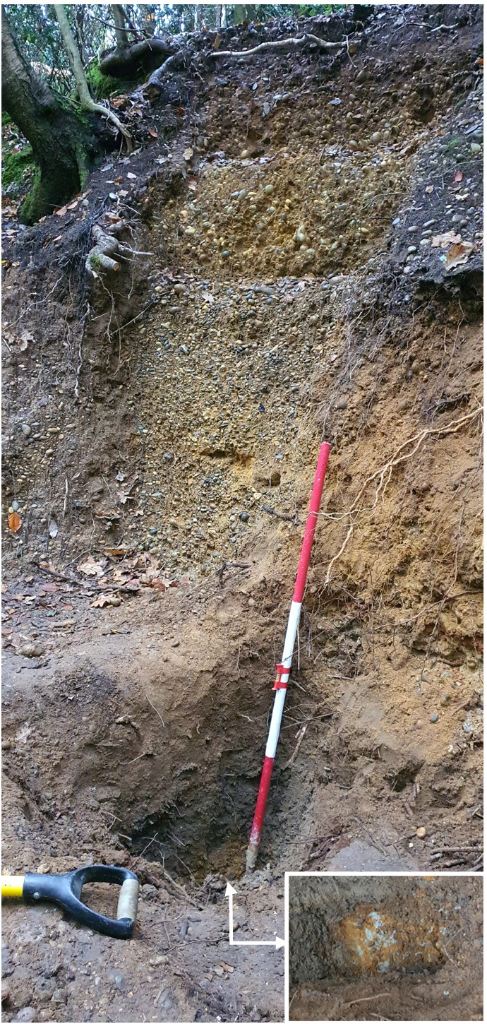 Pebble ridge capping hill, Harrow Weald Common